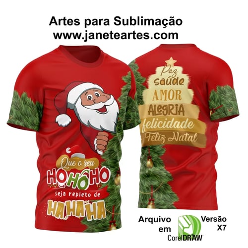 Estampa Camisa de Natal 2023 - Sublimação - Modelo 21 Estampa Camisa de Natal 2023 - Sublimação - Modelo 21