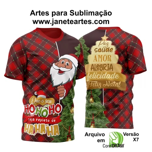 Estampa Camisa de Natal 2023 - Sublimação - Modelo 22 Estampa Camisa de Natal 2023 - Sublimação - Modelo 22