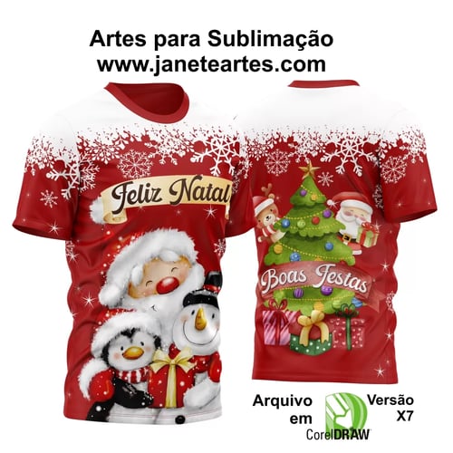 Estampa Camisa de Natal 2023 - Sublimação - Modelo 24 Estampa Camisa de Natal 2023 - Sublimação - Modelo 24