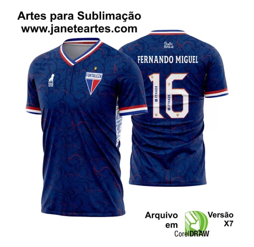 Arte Vetor Camisa Fortaleza Goleiro Copa Nordeste 2023 - 2024 Arte Vetor Camisa Fortaleza Goleiro Copa Nordeste 2023 - 2024