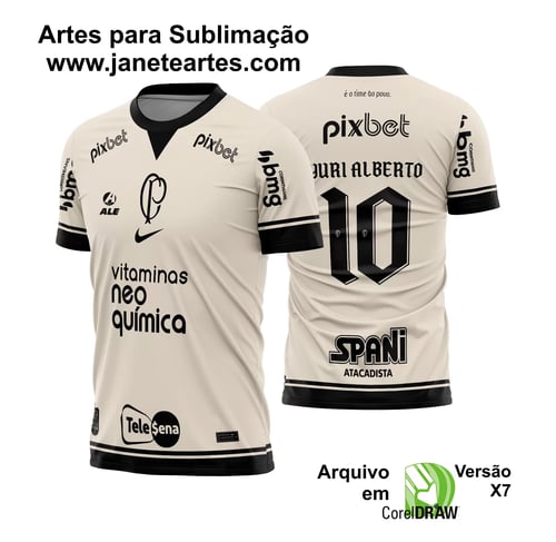 Arte Vetor Camisa Corinthians Quarta 2023 - 2024 Arte Vetor Camisa Corinthians Quarta 2023 - 2024