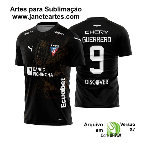 Arte Vetor Camisa LDU Quito Orgulho Eterno 2023 - 2024 Arte Vetor Camisa LDU Quito Orgulho Eterno 2023 - 2024