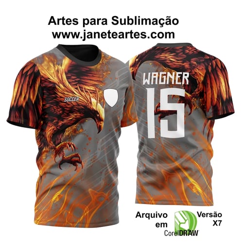 Arte Vetor Camisa InterClasse Fenix Fogo 2024 Modelo 02