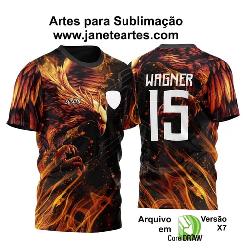 Arte Vetor Camisa InterClasse Fenix Fogo 2024 Modelo 03