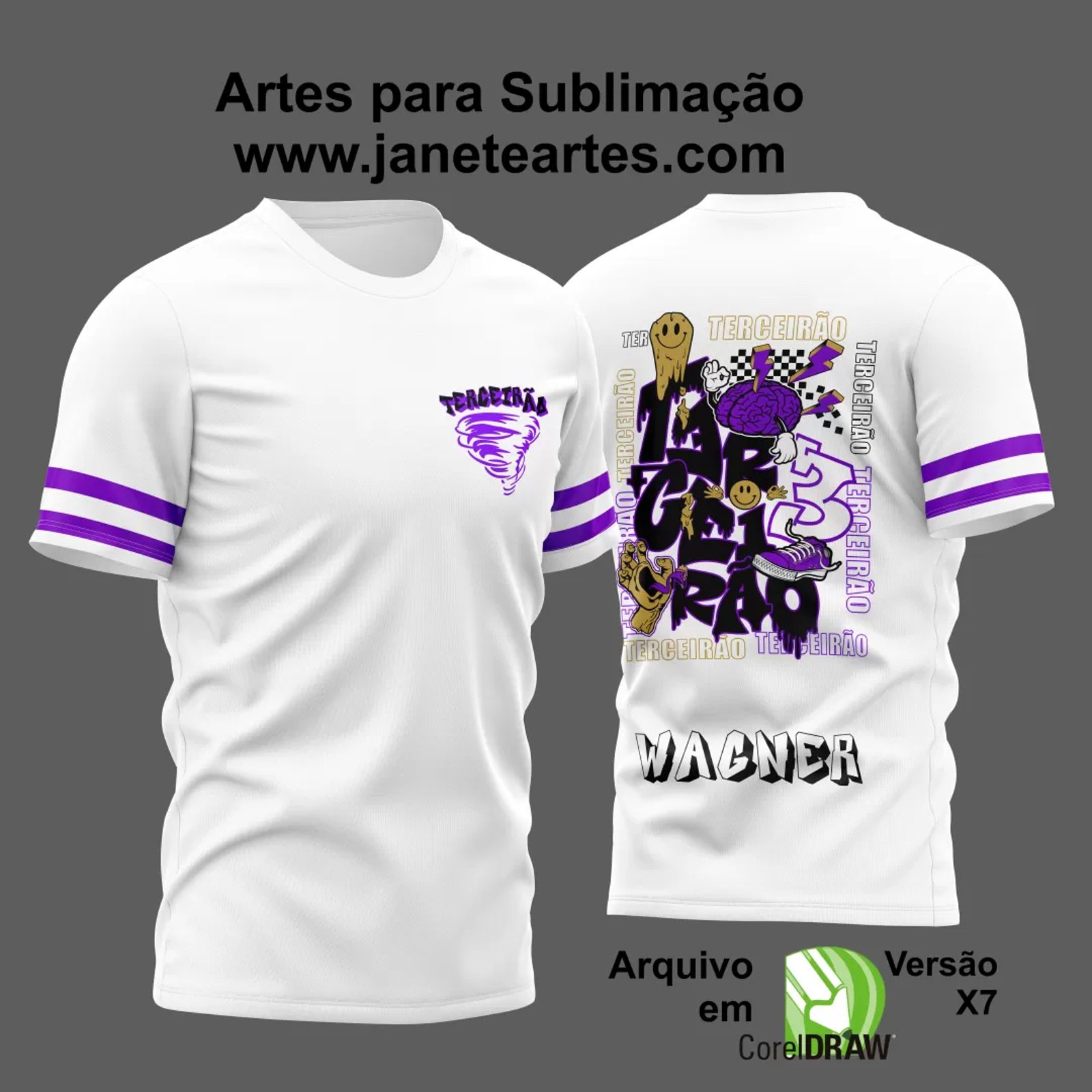 Arte Vetor Camisa Terceirão Branca 2024 Modelo 01
