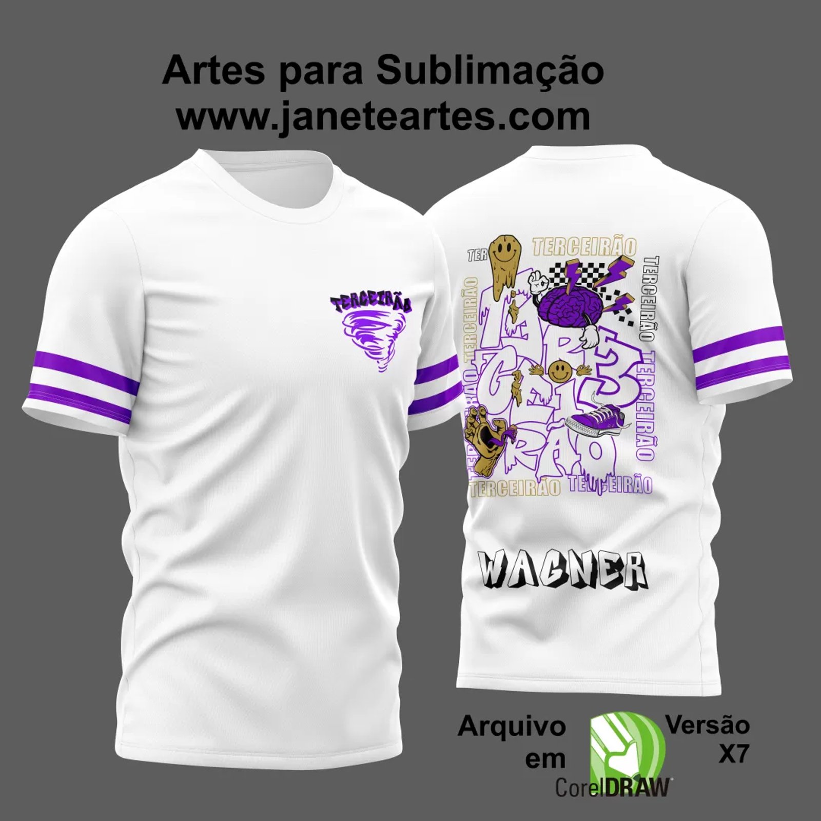Arte Vetor Camisa Terceirão Branca 2024 Modelo 02