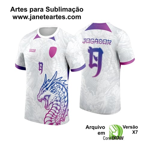 Arte Vetor Camisa InterClasse 2024 Modelo 46 Dragão