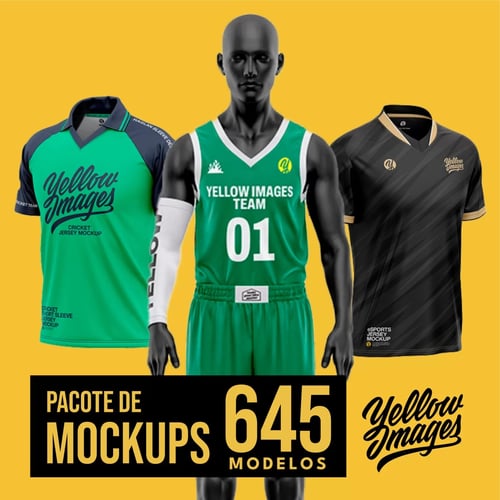 Pacote 645 Mockups Yellow Images para Photoshop