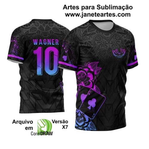 Template Futebol Cartas Naipes Interclasse Vetor
