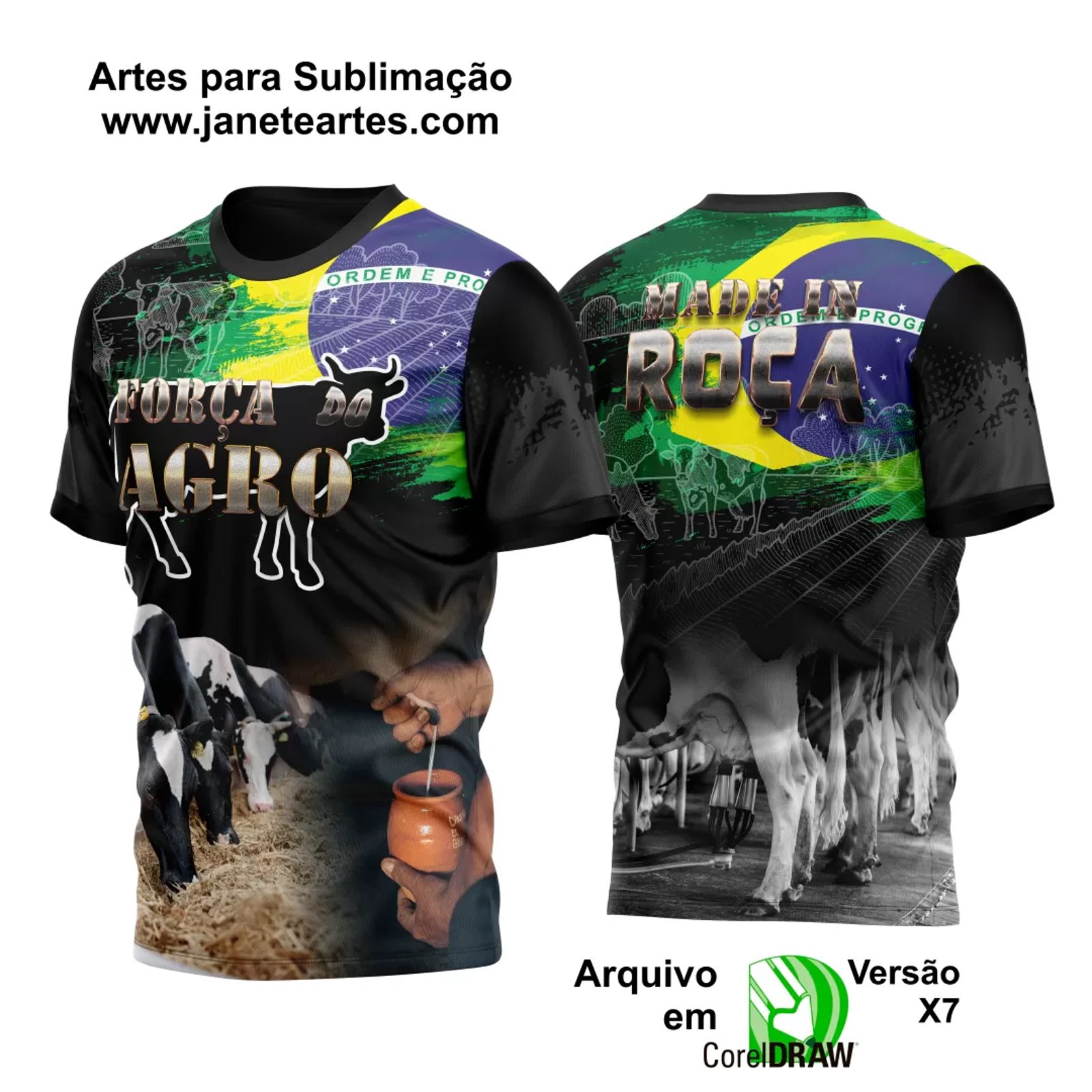  Arte Estampa Camisa Agro 2024 Modelo 01