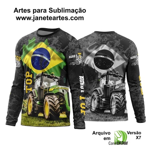 Arte Estampa Camisa Agro 2024 Modelo 04 Manga Longa  Arte Estampa Camisa Agro 2024 Modelo 04 Manga Longa