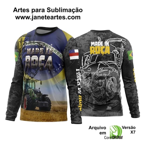 Arte Estampa Camisa Agro 2024 Modelo 08 Manga Longa  Arte Estampa Camisa Agro 2024 Modelo 08 Manga Longa