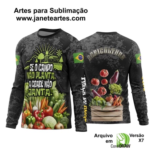 Arte Estampa Camisa Agro 2024 Modelo 09 Manga Longa  Arte Estampa Camisa Agro 2024 Modelo 09 Manga Longa