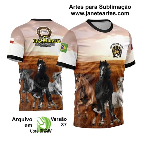 Arte Estampa Template Camisa Cavalgada 2024 Modelo 04  Arte Estampa Template Camisa Cavalgada 2024 Modelo 04