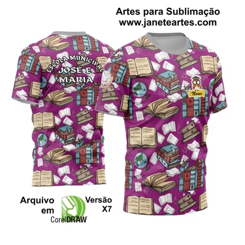Arte Vetor Estampa Template Camisa Professora - Professor 2024 Modelo 20