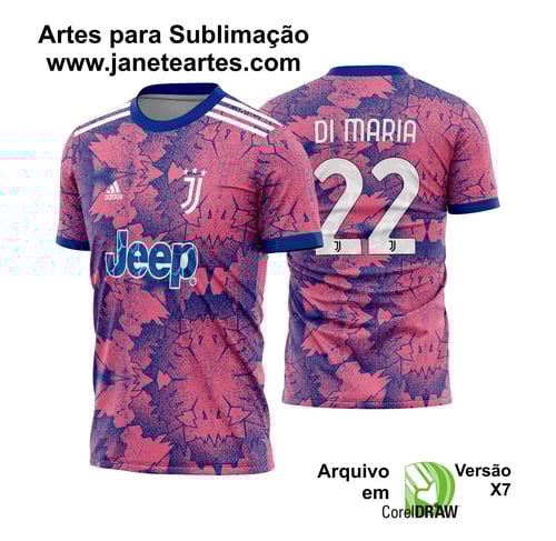 Arte Vetor Estampa Camisa Juventus Terceira 2022 - 2023