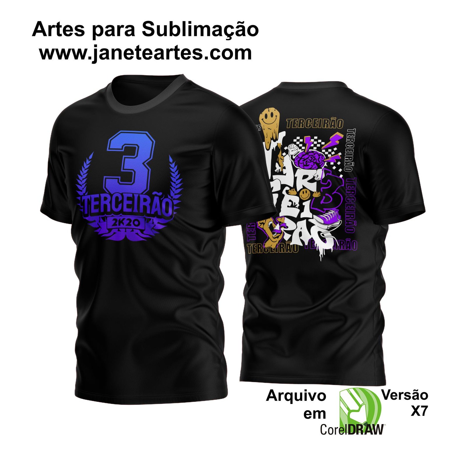 Arte Camisa Terceirão 2023 | Arte Vetor Camisa Terceirão