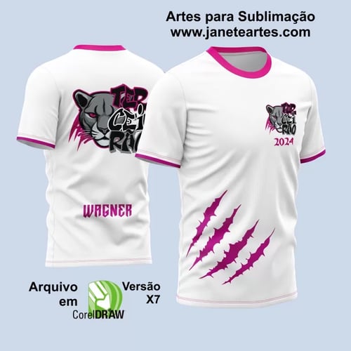 Arte Vetor Estampa Camisa Terceirão 2024 - Pantera Negra Modelo 03