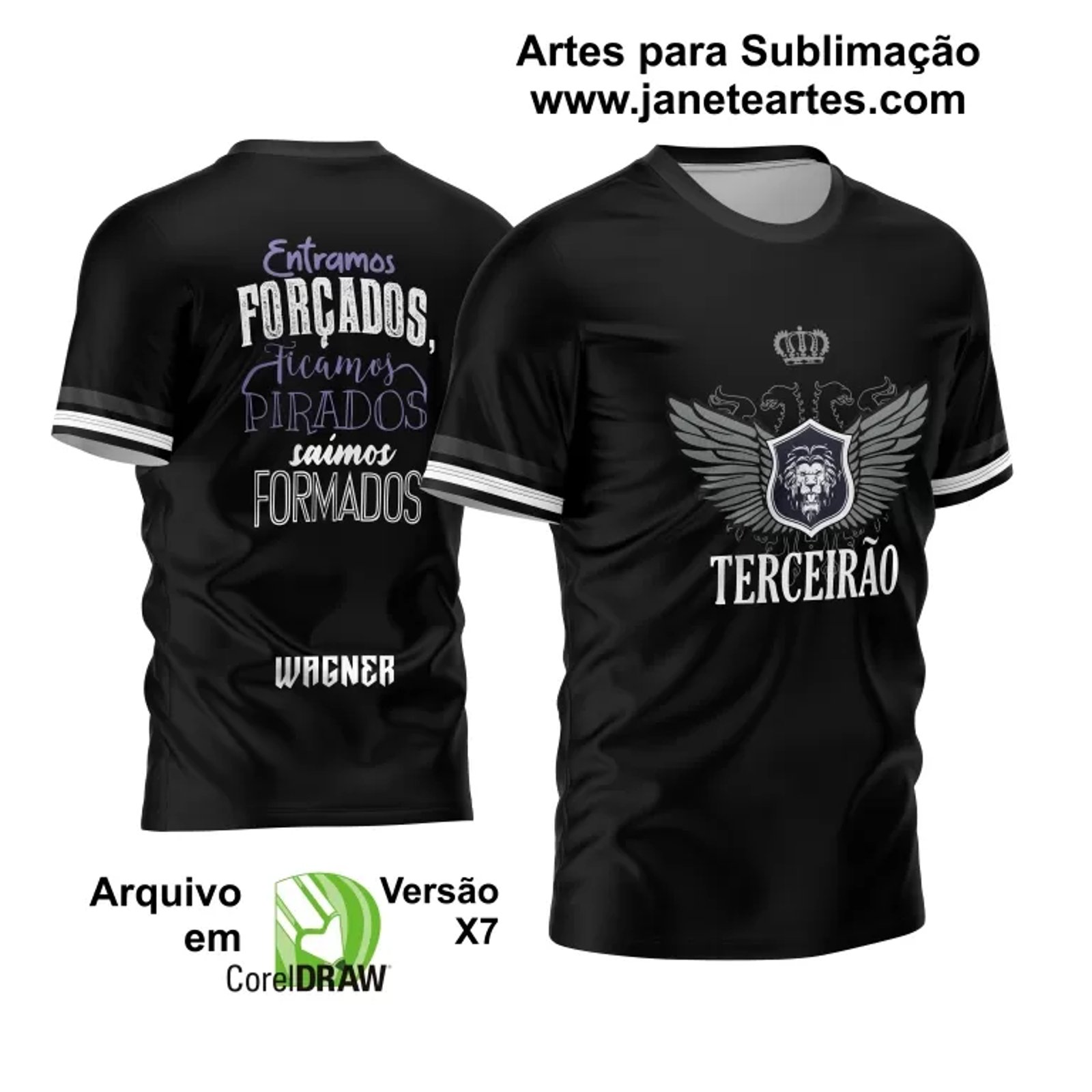 Arte Vetor Estampa Camisa Terceirão 2024 Modelo 04