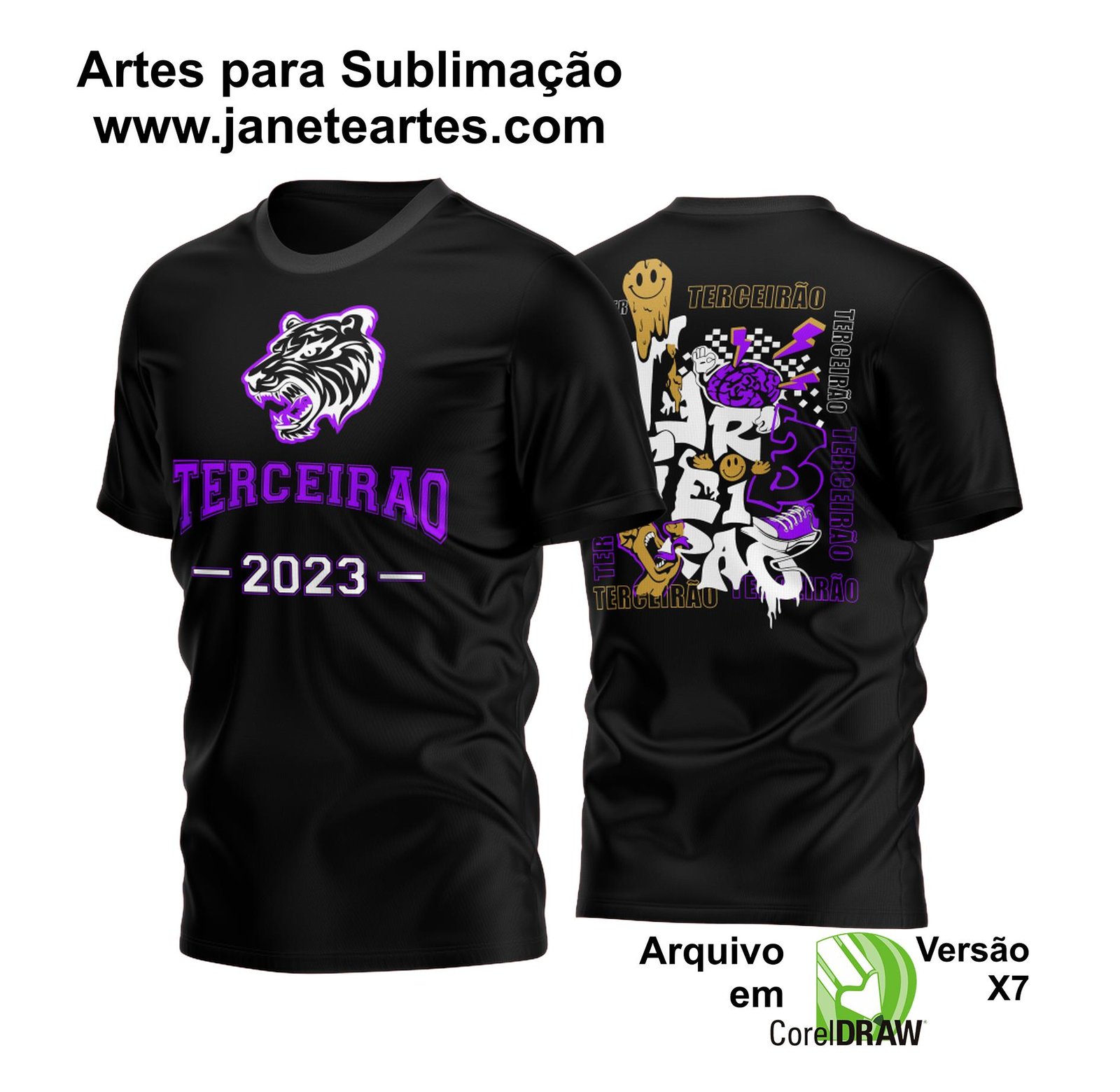 Arte Camisa Terceirão 2023 | Arte Vetor Camisa Terceirão