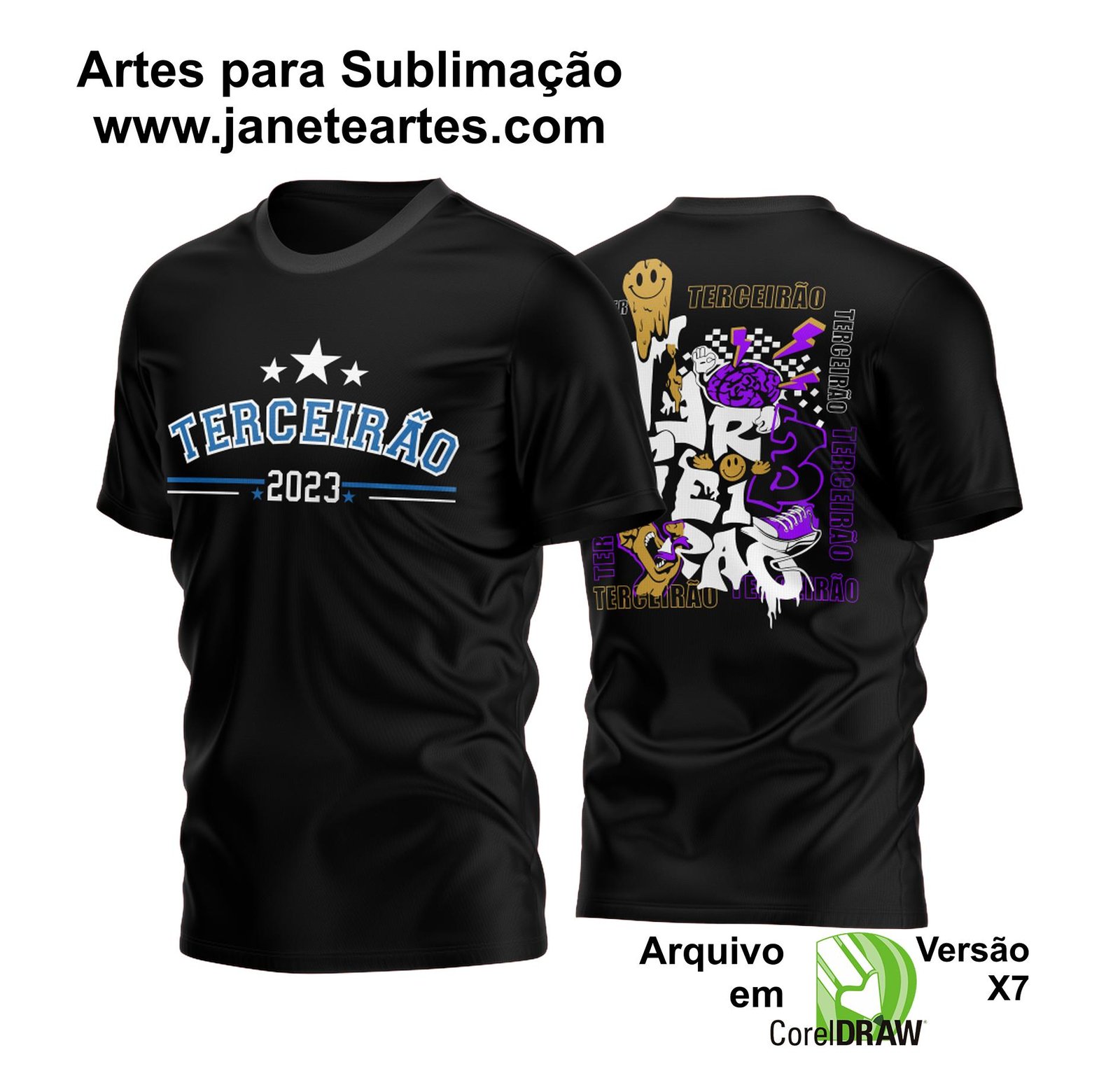 Arte Camisa Terceirão 2023 | Arte Vetor Camisa Terceirão