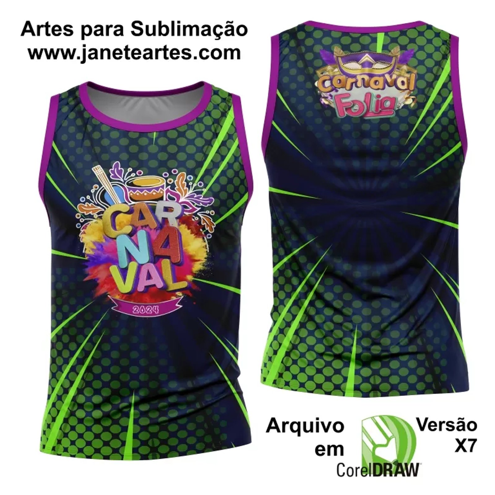 Arte Camisa Bloco Abadá Sublimação Carnaval 2025 - Modelo 132