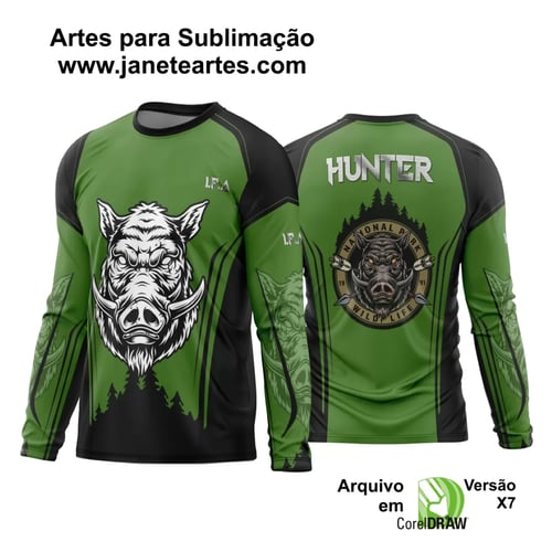 Arte Vetor Estampa Camisa Caça Esportiva 2024 Modelo 01 Arte Vetor Estampa Camisa Caça Esportiva 2024 Modelo 01