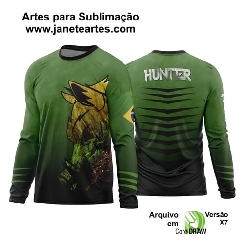 Arte Vetor Estampa Camisa Caça Esportiva 2024 Modelo 03 Arte Vetor Estampa Camisa Caça Esportiva 2024 Modelo 03