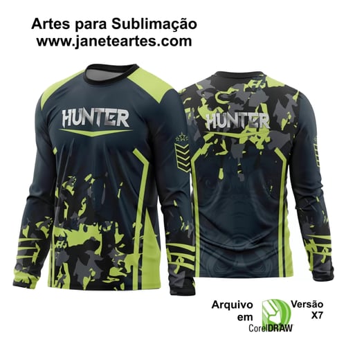 Arte Vetor Estampa Camisa Caça Esportiva 2024 Modelo 05 Arte Vetor Estampa Camisa Caça Esportiva 2024 Modelo 05