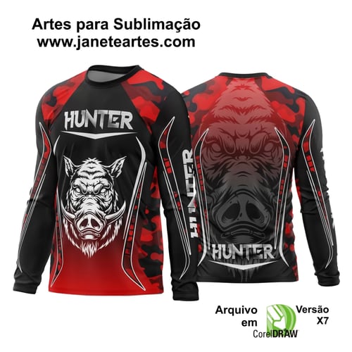 Arte Vetor Estampa Camisa Caça Esportiva 2024 Modelo 06 Arte Vetor Estampa Camisa Caça Esportiva 2024 Modelo 06