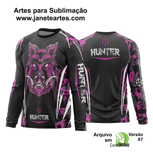 Arte Vetor Estampa Camisa Caça Esportiva 2024 Modelo 08 Arte Vetor Estampa Camisa Caça Esportiva 2024 Modelo 08