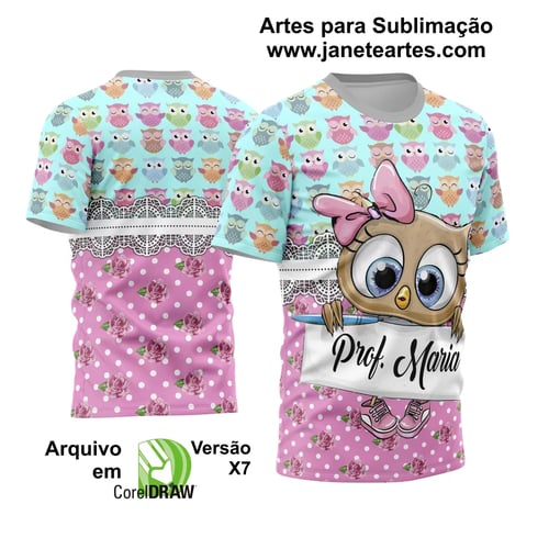 Camisas Personalizadas para Professoras 2024: Arte Vetor Exclusiva - Modelo 01