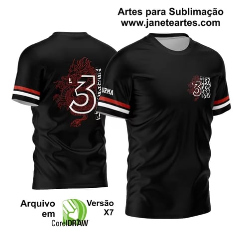 Arte Vetor Estampa Camisa Terceirão Dragão 2024 - Modelo 01