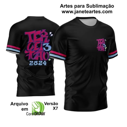 Arte Vetor Estampa Camisa Terceirão 2024 Modelo 07