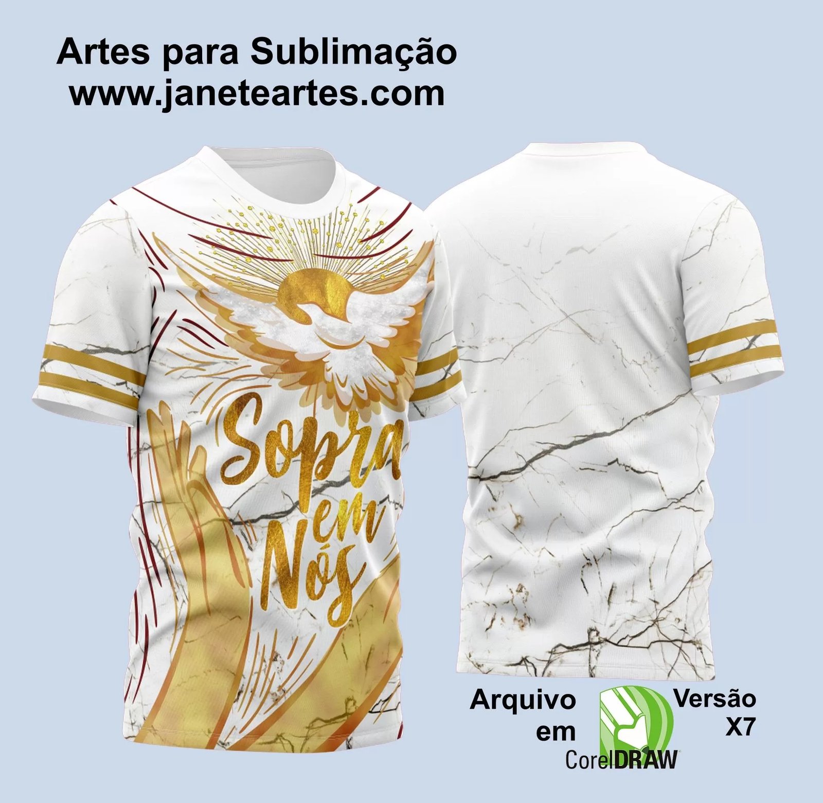 Arte Vetor Camisa Religião - Crisma | Modelo 09