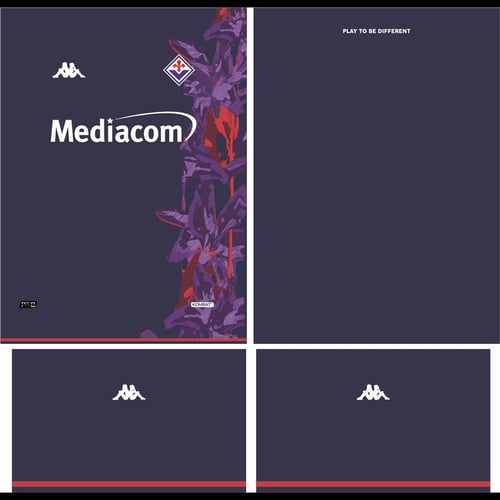 Arte Vetor Camisa Fiorentina Visita 2023 - 2024