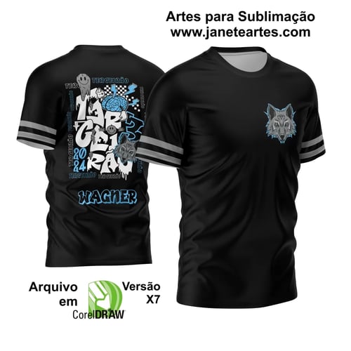 Arte Vetor Camisa Terceirão 2024 Lobo Cinza