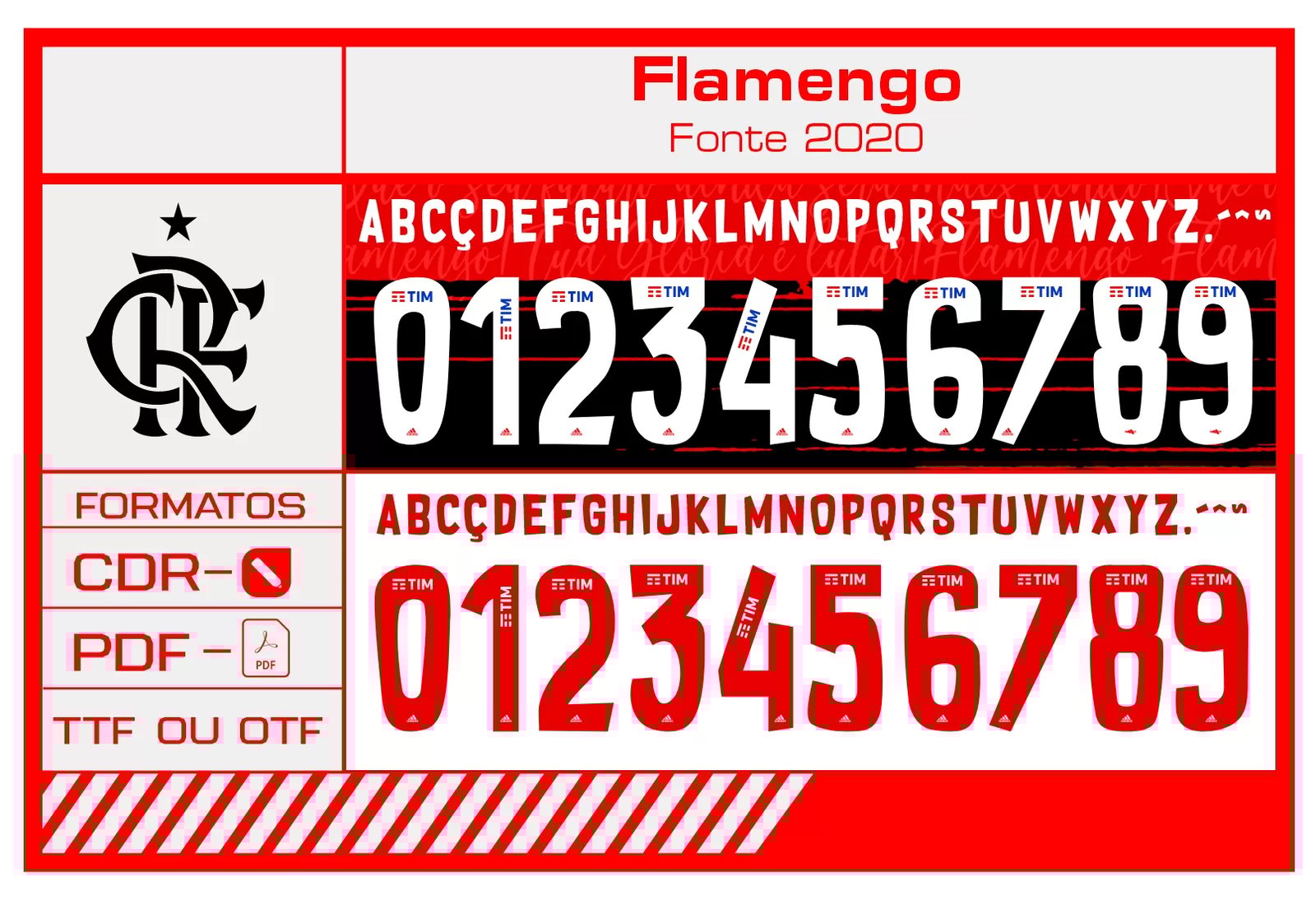 Fonte Flamengo 2020 Adidas