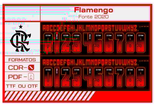 Fonte Flamengo 2020 Adidas Modelo 02