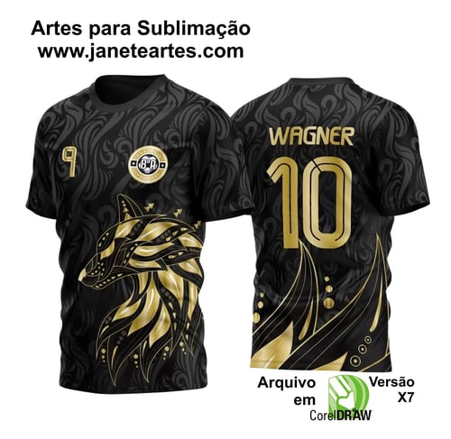 Arte Vetor Camisa Fox Black Edition