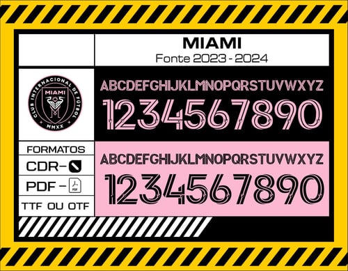 Fonte Inter de Miami 2023 - 2024