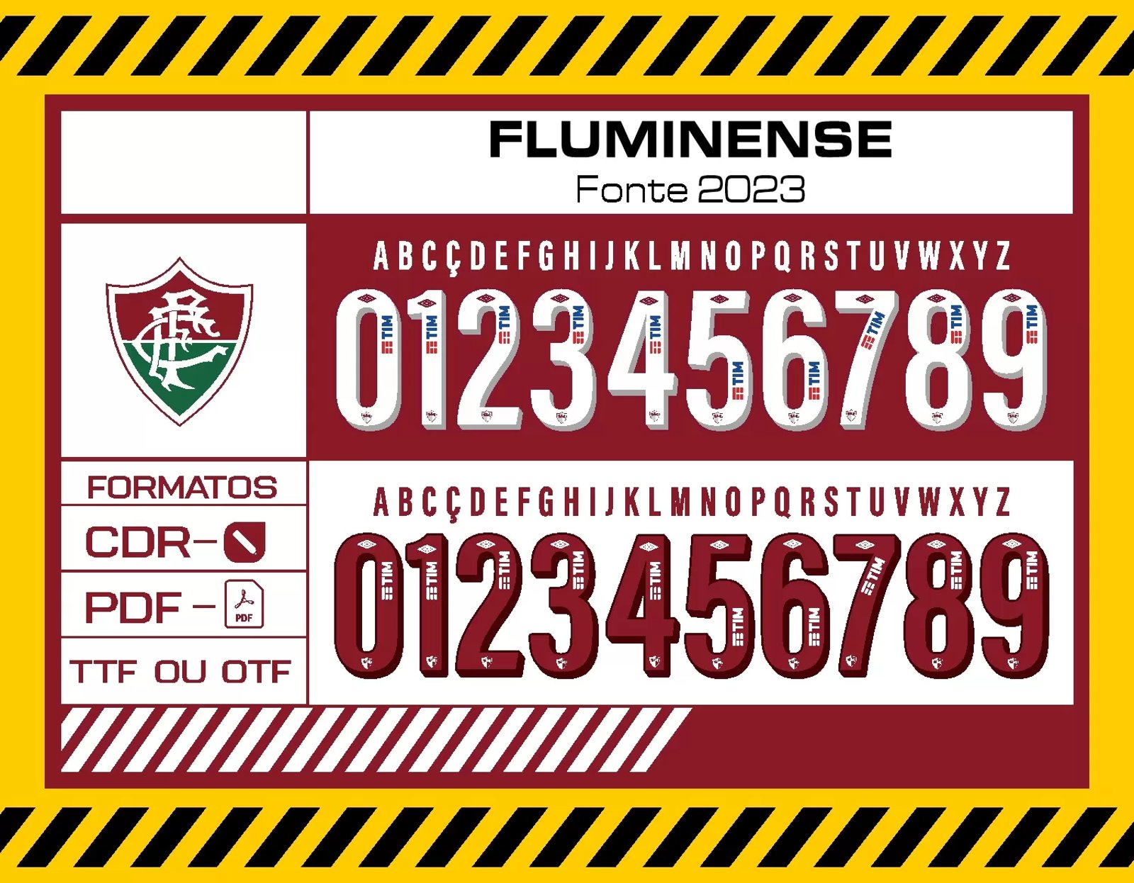 Fonte Vetor Camisa Fluminense 2023 2024 Vetorizada - Janete Artes