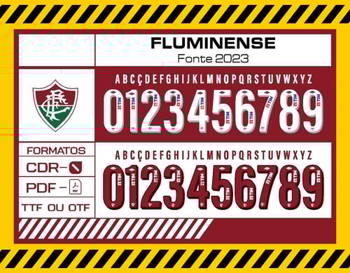 Fonte Vetor Camisa Fluminense 2023 2024 Vetorizada