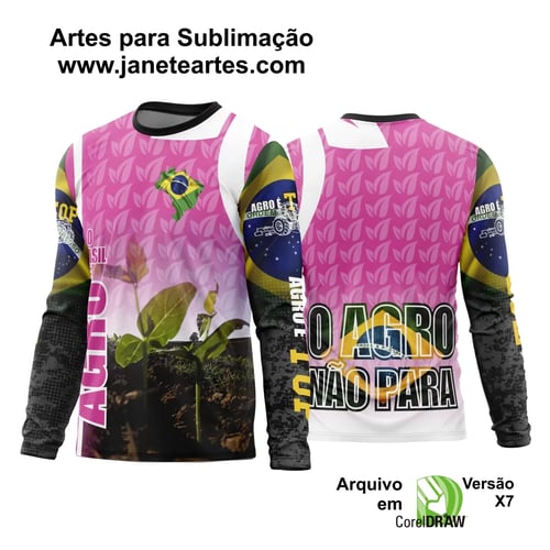 Arte Estampa Camisa Agro 2024 Manga Longa - Modelo 23