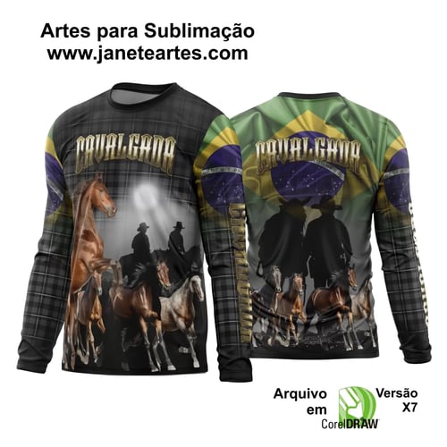 Arte Estampa Template Camisa Cavalgada 2024 Modelo 08