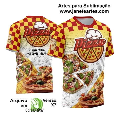 Arte Estampa Camisa Profissão Pizzaria 2024 - Modelo 02