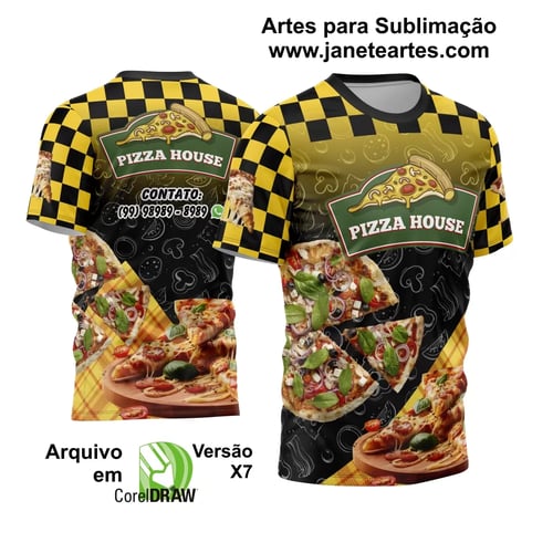 Arte Estampa Camisa Profissão Pizzaria 2024 - Modelo 04
