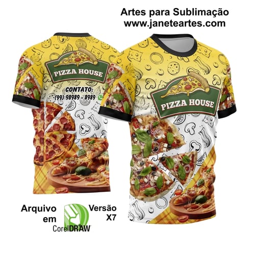 Arte Estampa Camisa Profissão Pizzaria 2024 - Modelo 05