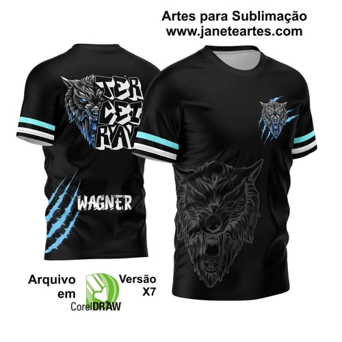 Arte Vetor Camisa Terceirão 2024 Lobo Modelo 02