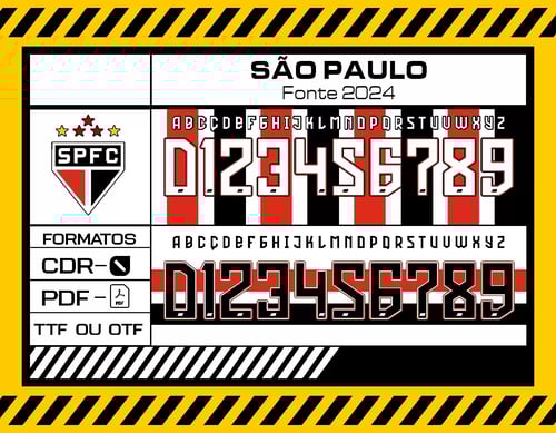 Fonte São Paulo Fc New Balance 2024 - 2025